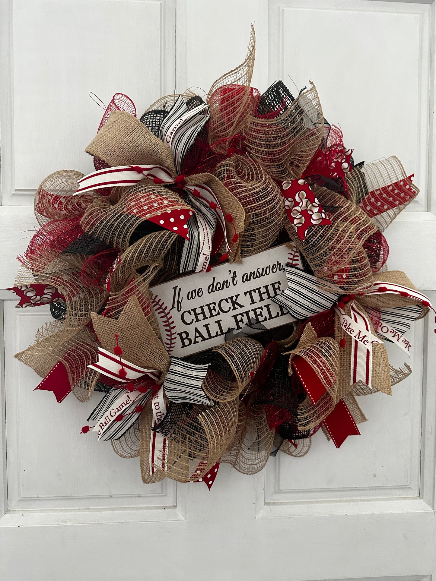 Baseball Wreath