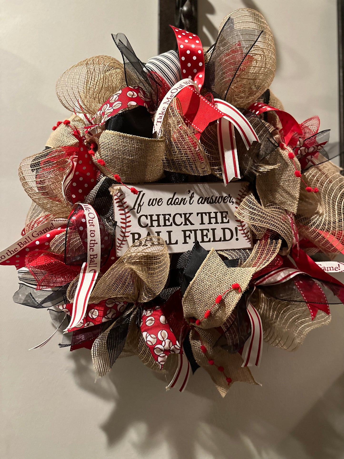 Baseball Wreath