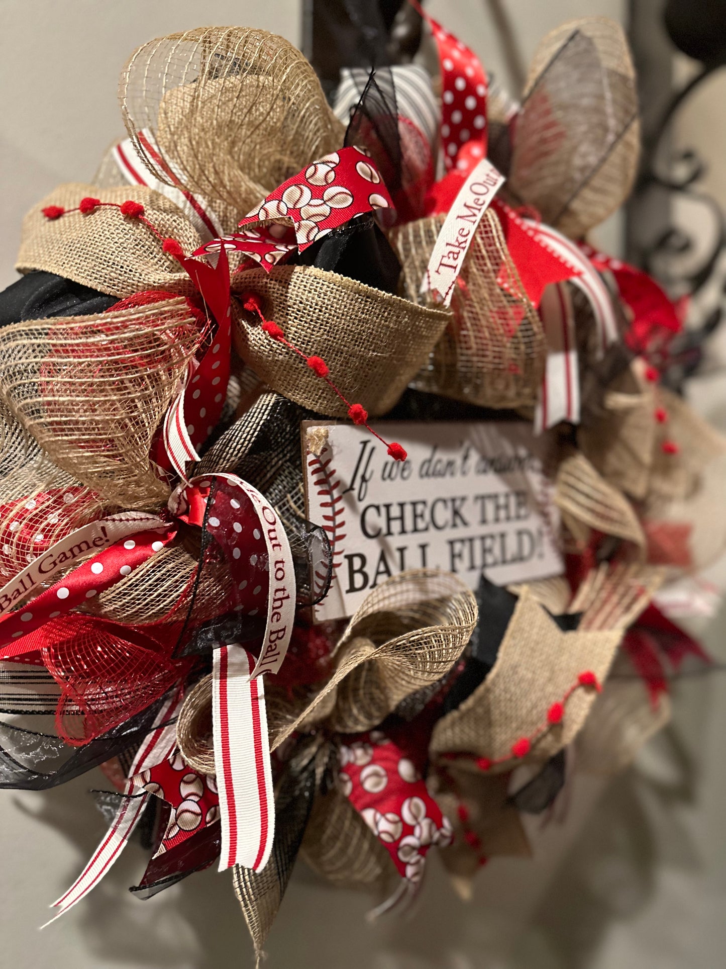 Baseball Wreath